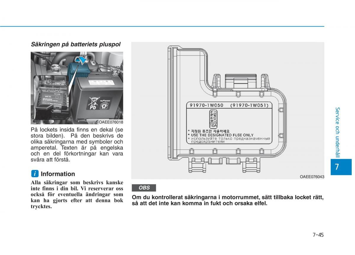 Hyundai Ioniq Electric instruktionsbok / page 444