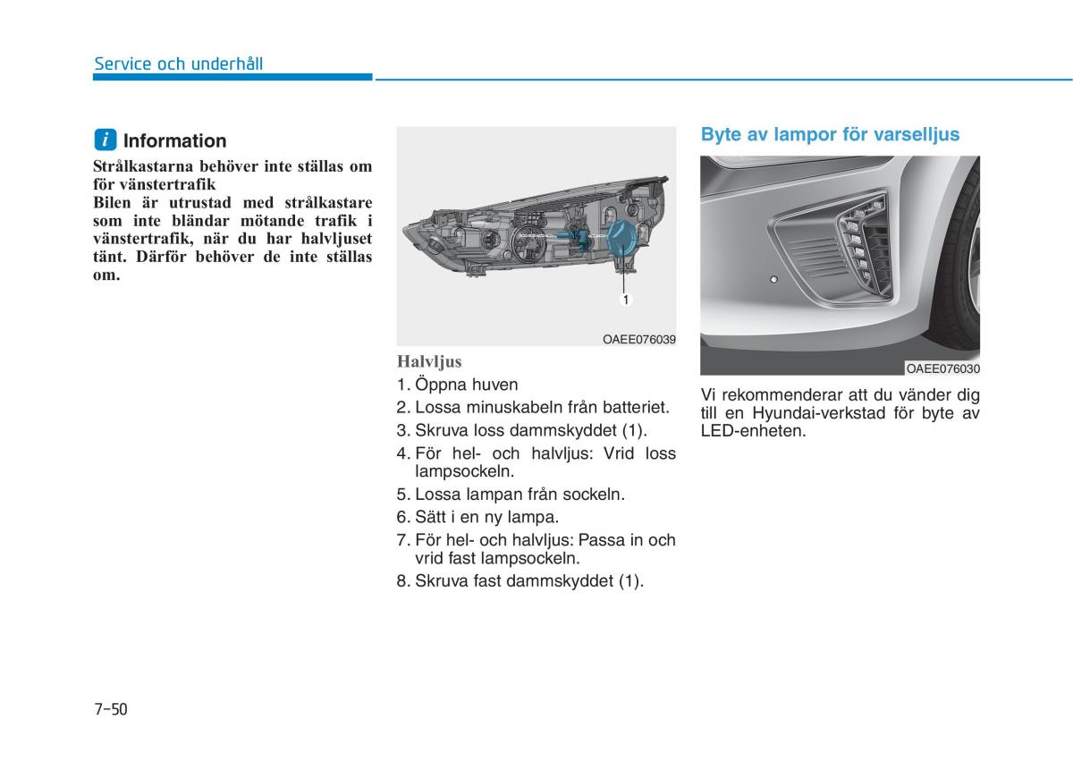 Hyundai Ioniq Electric instruktionsbok / page 449