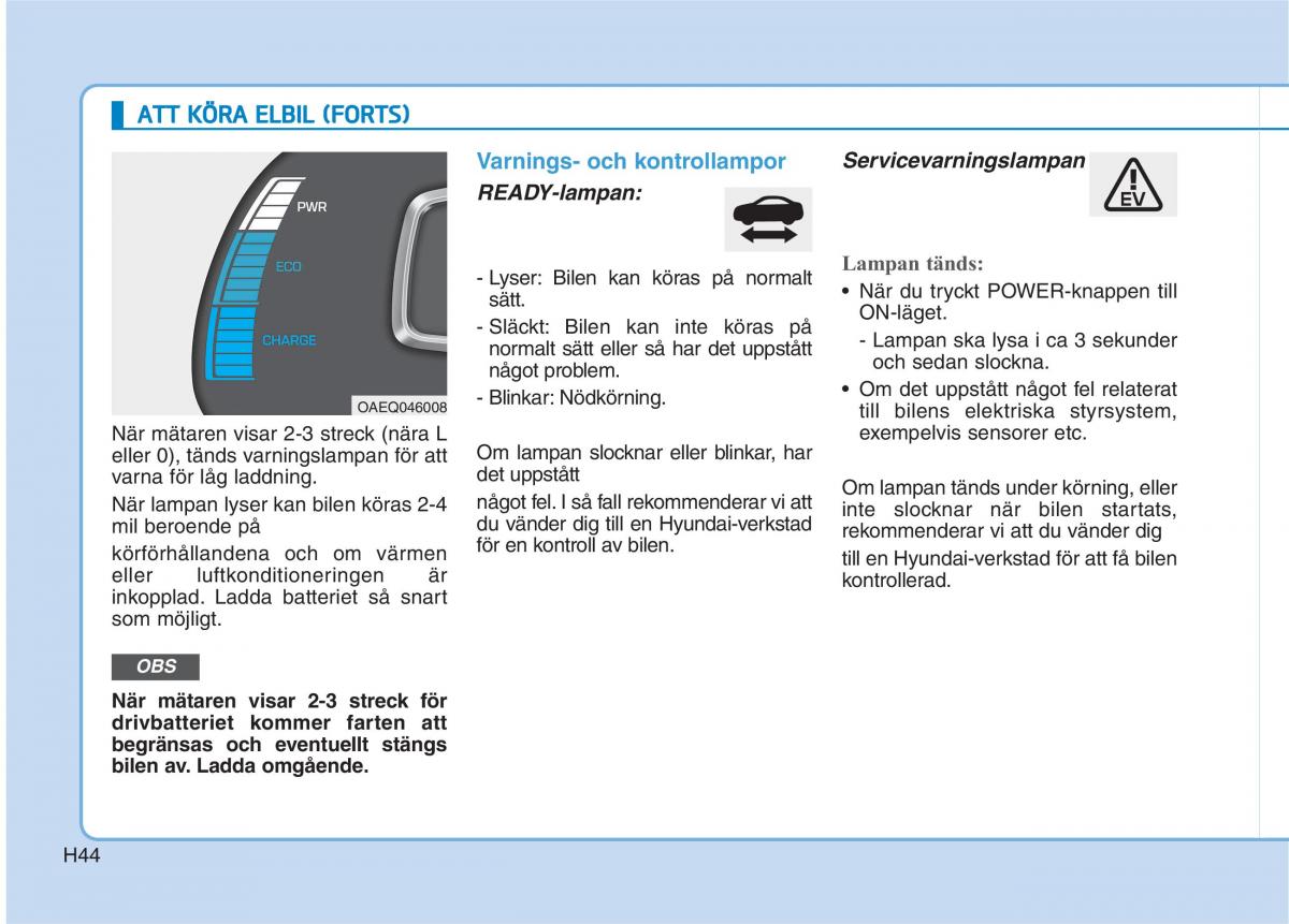 Hyundai Ioniq Electric instruktionsbok / page 51