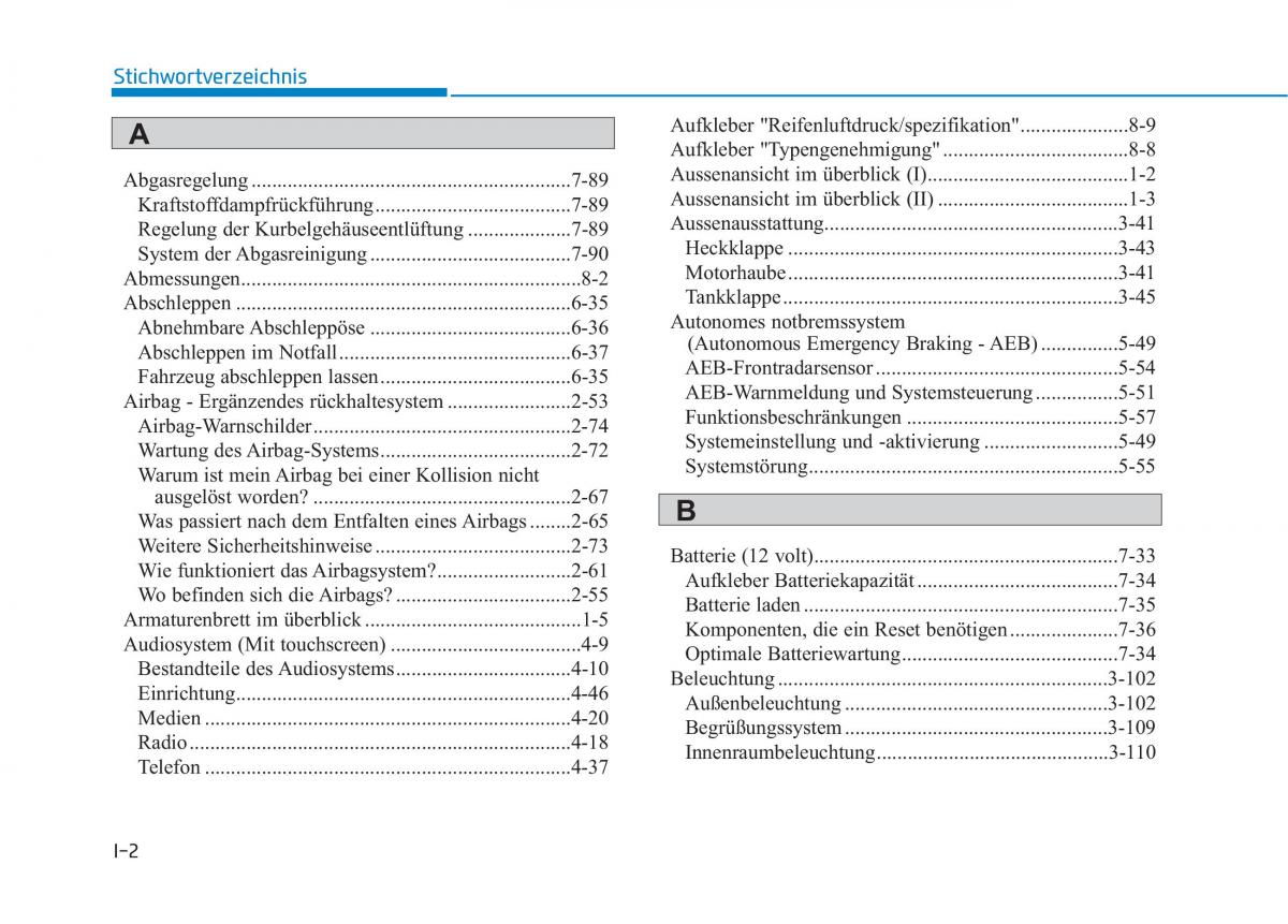 Hyundai Ioniq Hybrid Handbuch / page 565