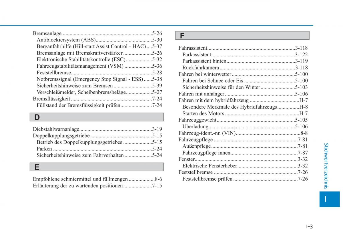 Hyundai Ioniq Hybrid Handbuch / page 566