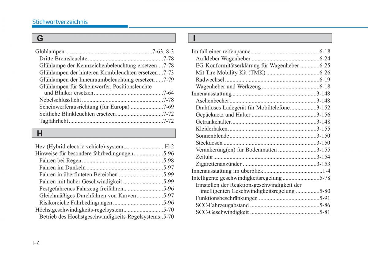 Hyundai Ioniq Hybrid Handbuch / page 567