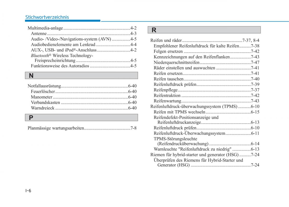 Hyundai Ioniq Hybrid Handbuch / page 569