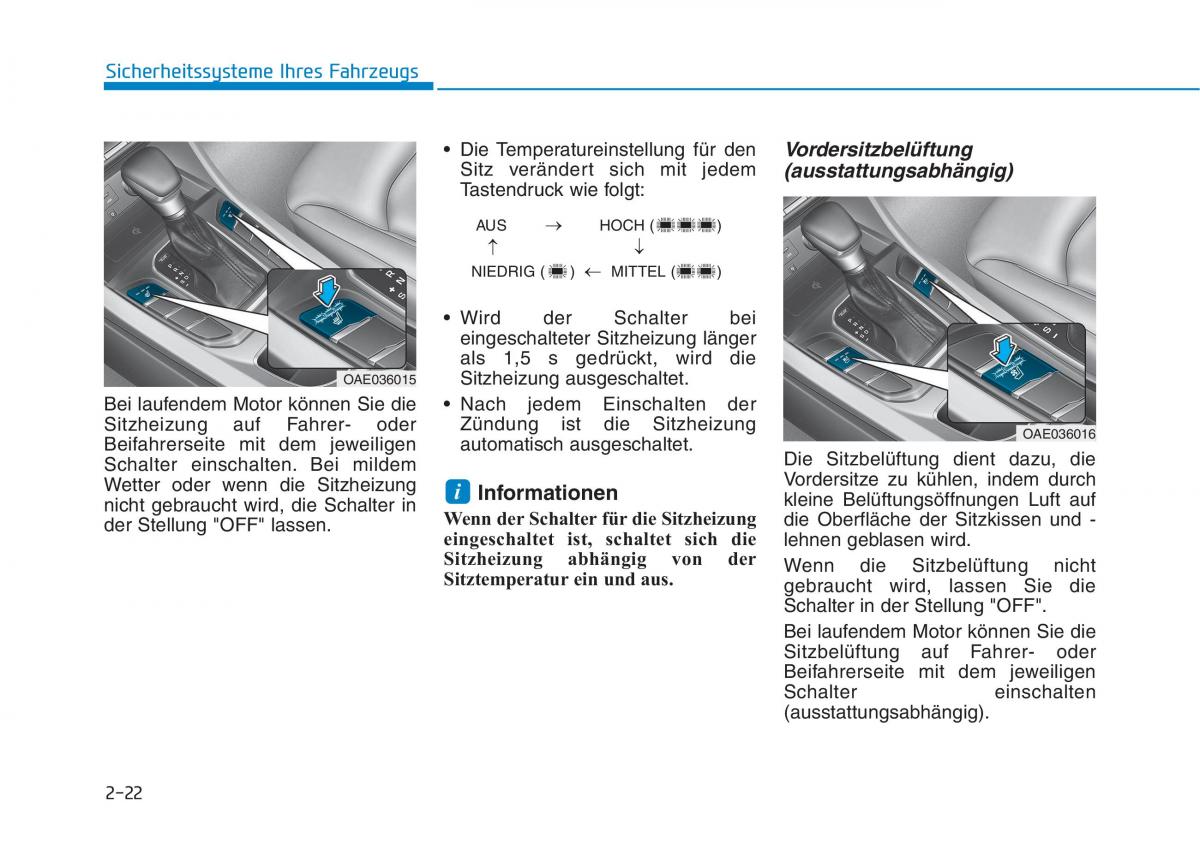 Hyundai Ioniq Hybrid Handbuch / page 58