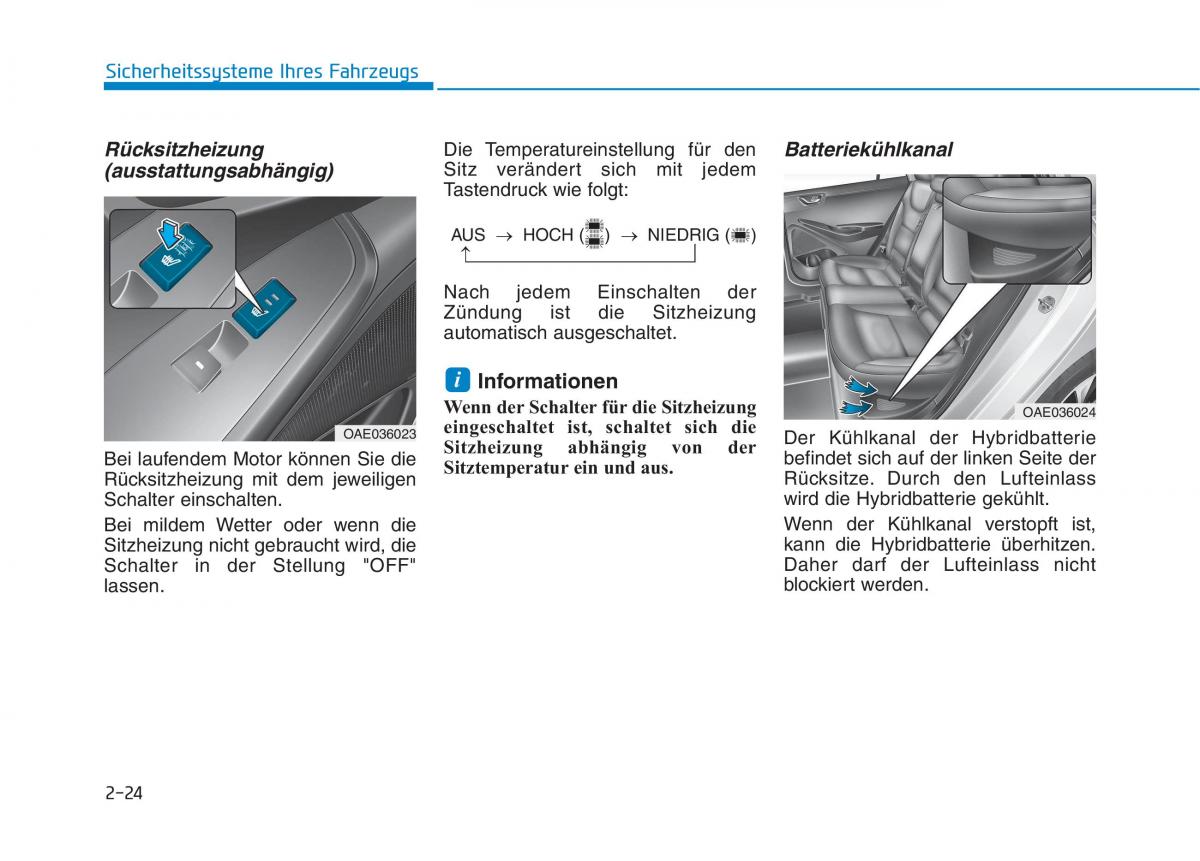 Hyundai Ioniq Hybrid Handbuch / page 60