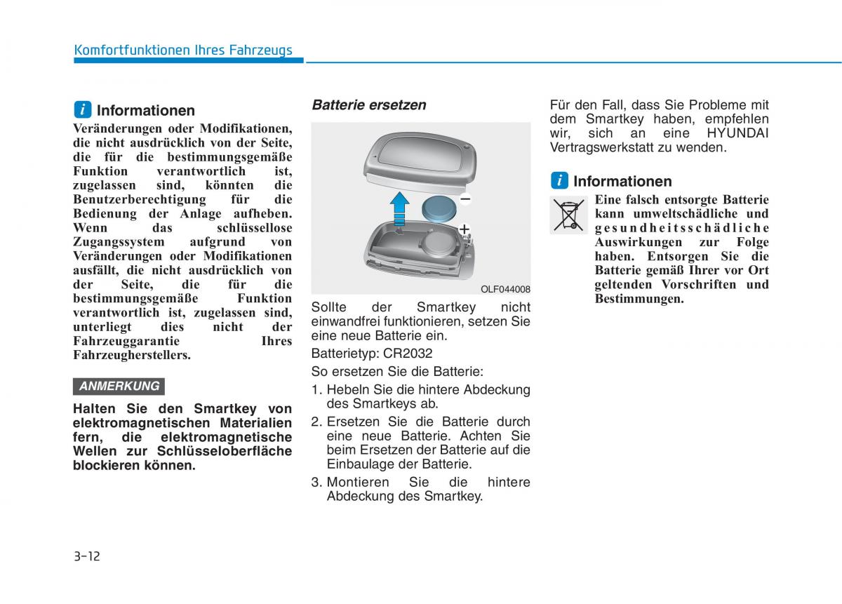 Hyundai Ioniq Hybrid Handbuch / page 122