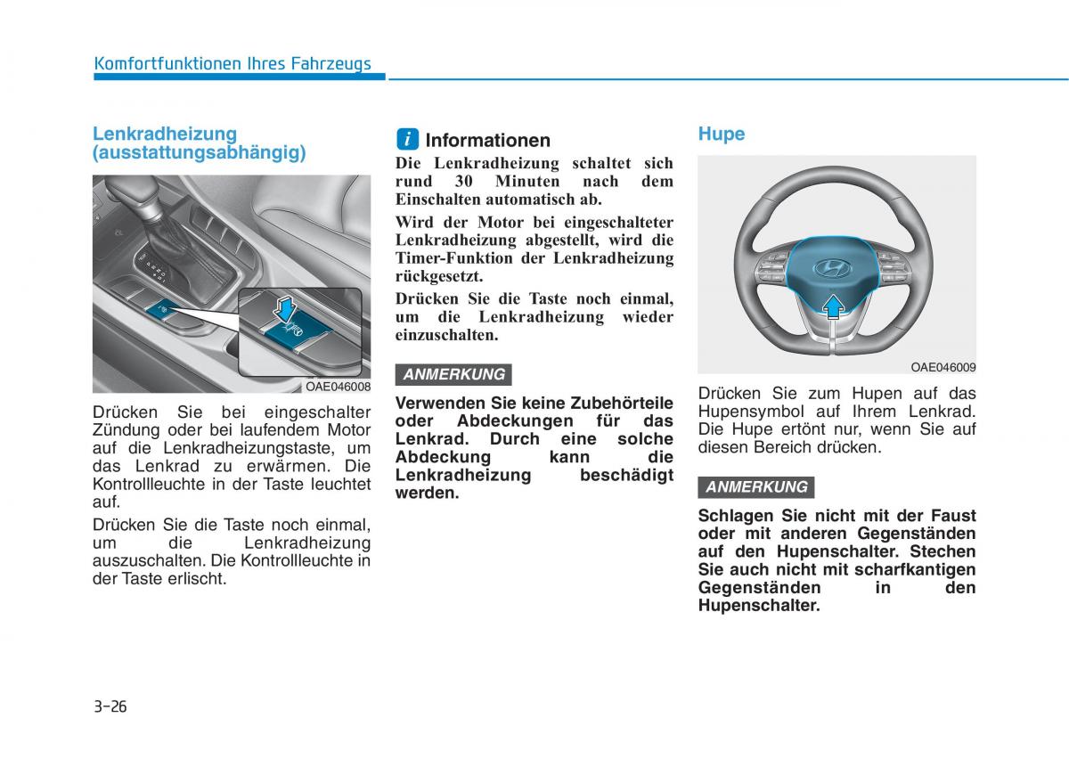 Hyundai Ioniq Hybrid Handbuch / page 136