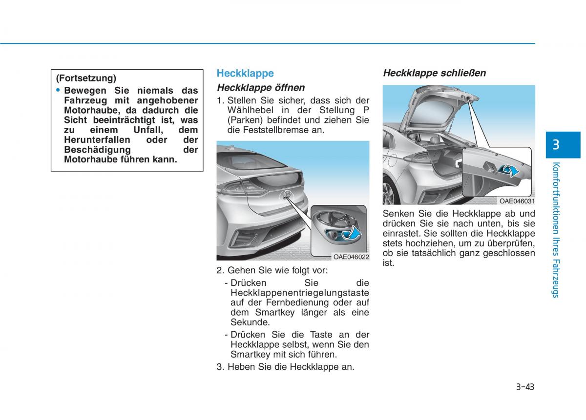 Hyundai Ioniq Hybrid Handbuch / page 153