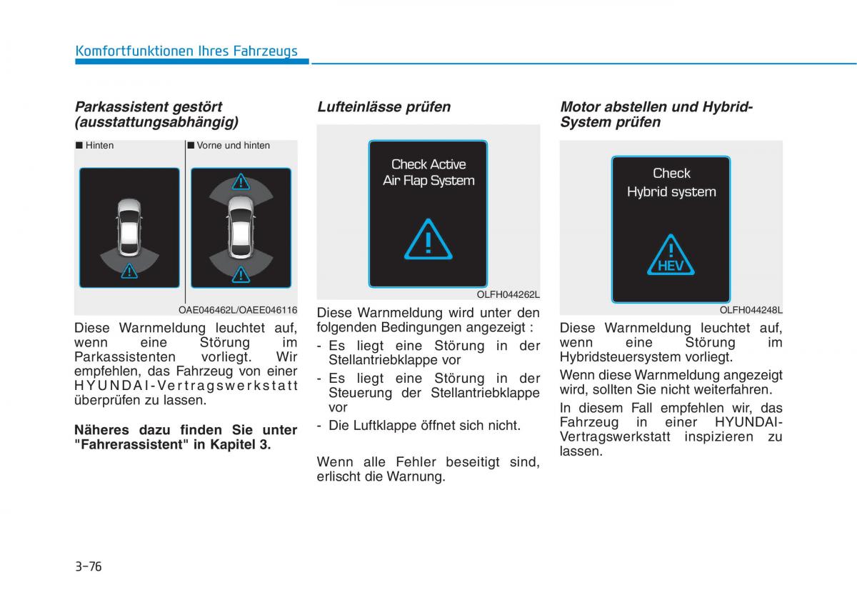 Hyundai Ioniq Hybrid Handbuch / page 186