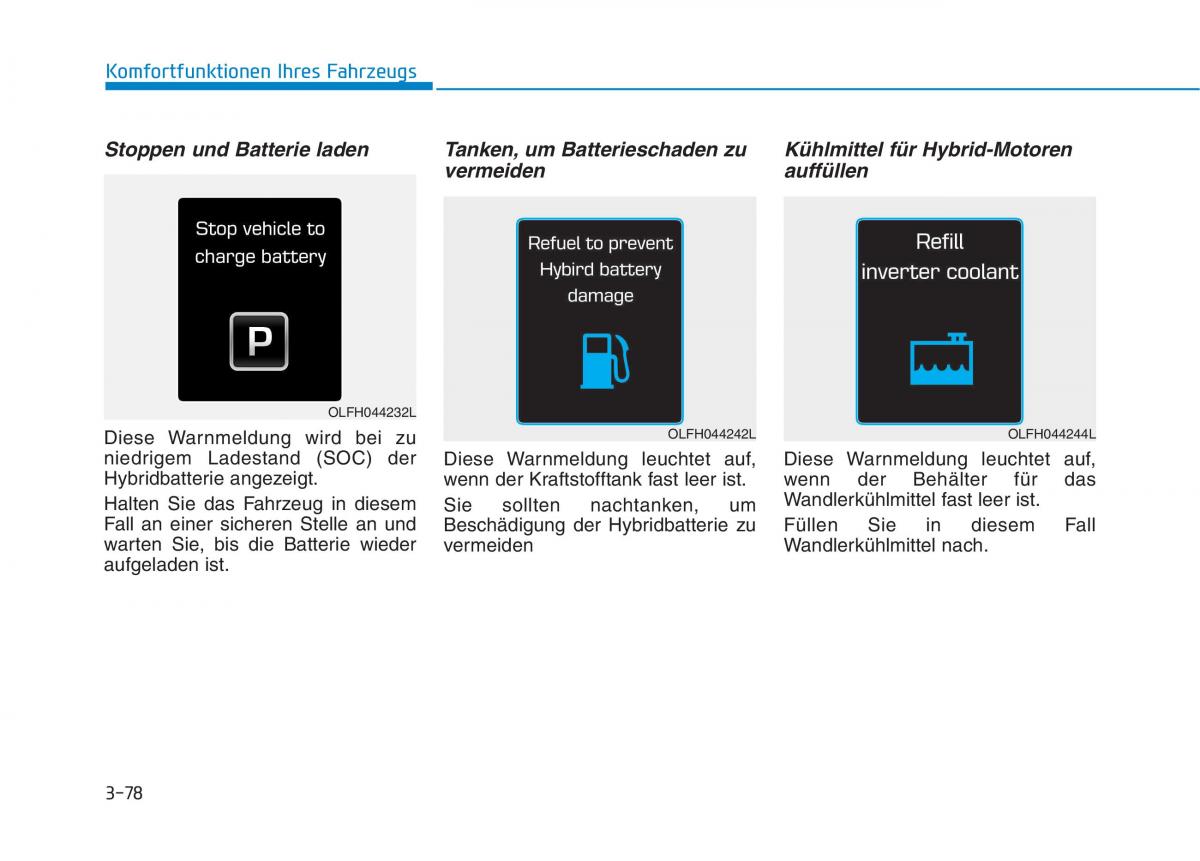 Hyundai Ioniq Hybrid Handbuch / page 188