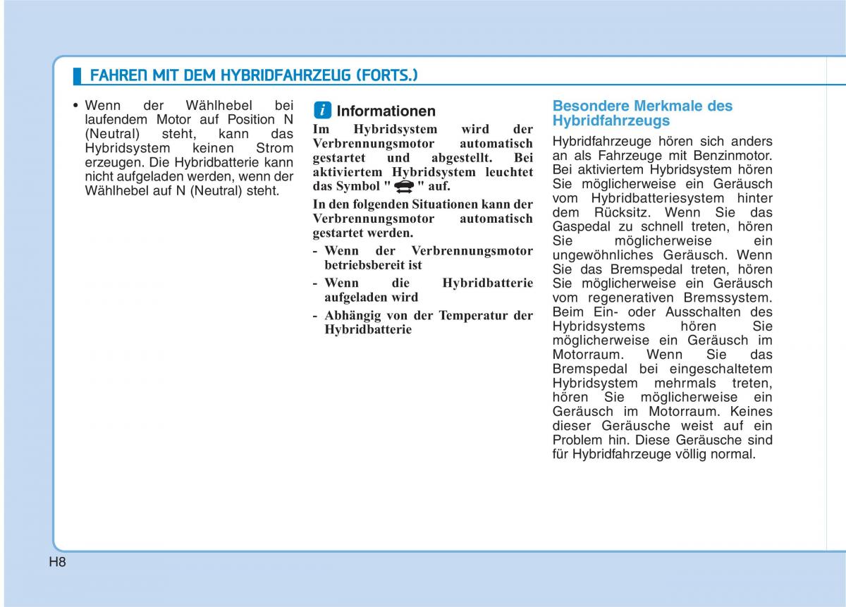 Hyundai Ioniq Hybrid Handbuch / page 19