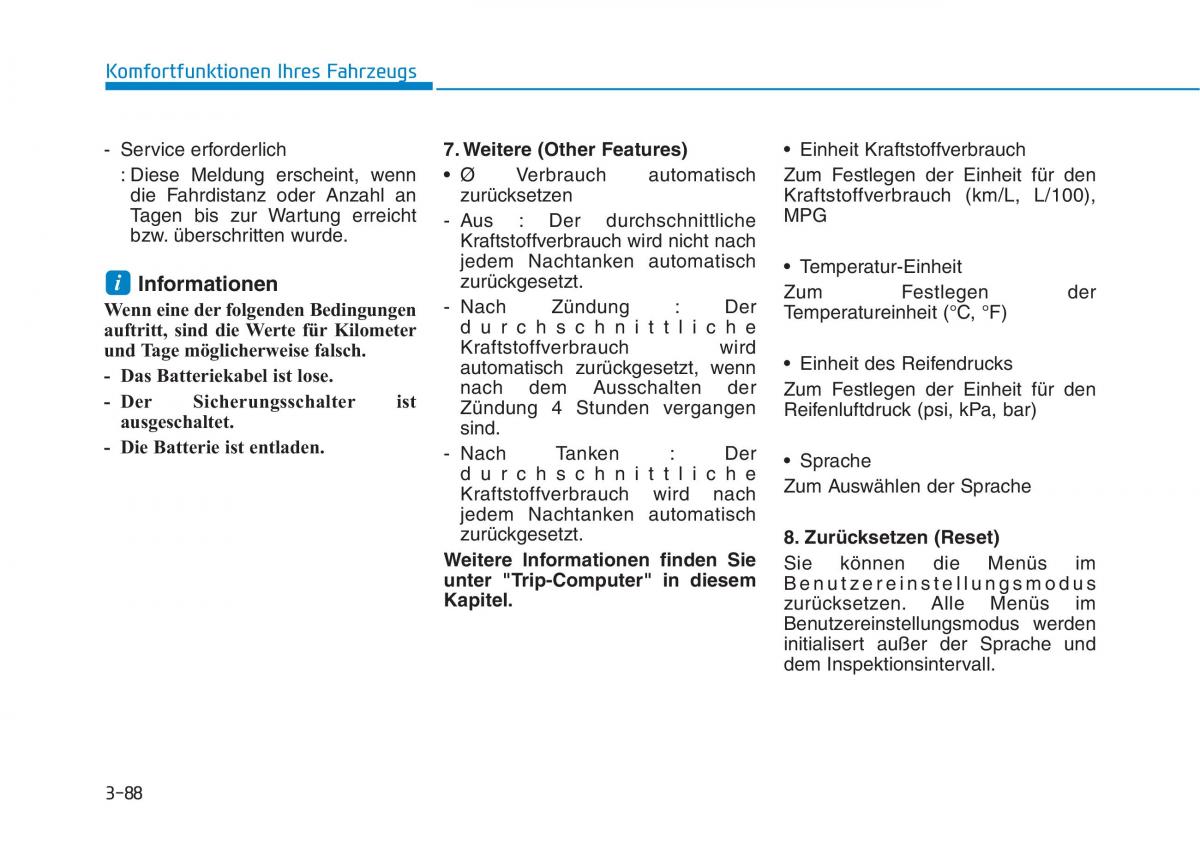 Hyundai Ioniq Hybrid Handbuch / page 198