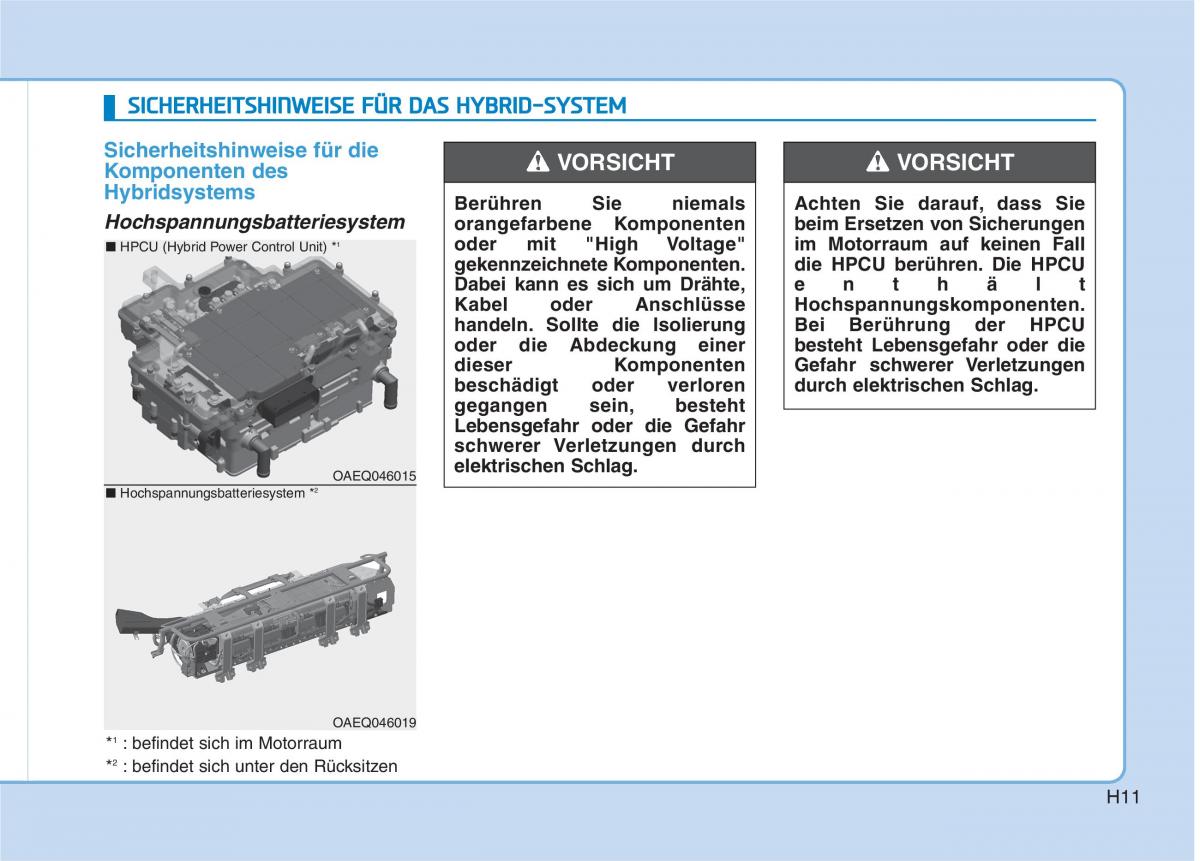 Hyundai Ioniq Hybrid Handbuch / page 22