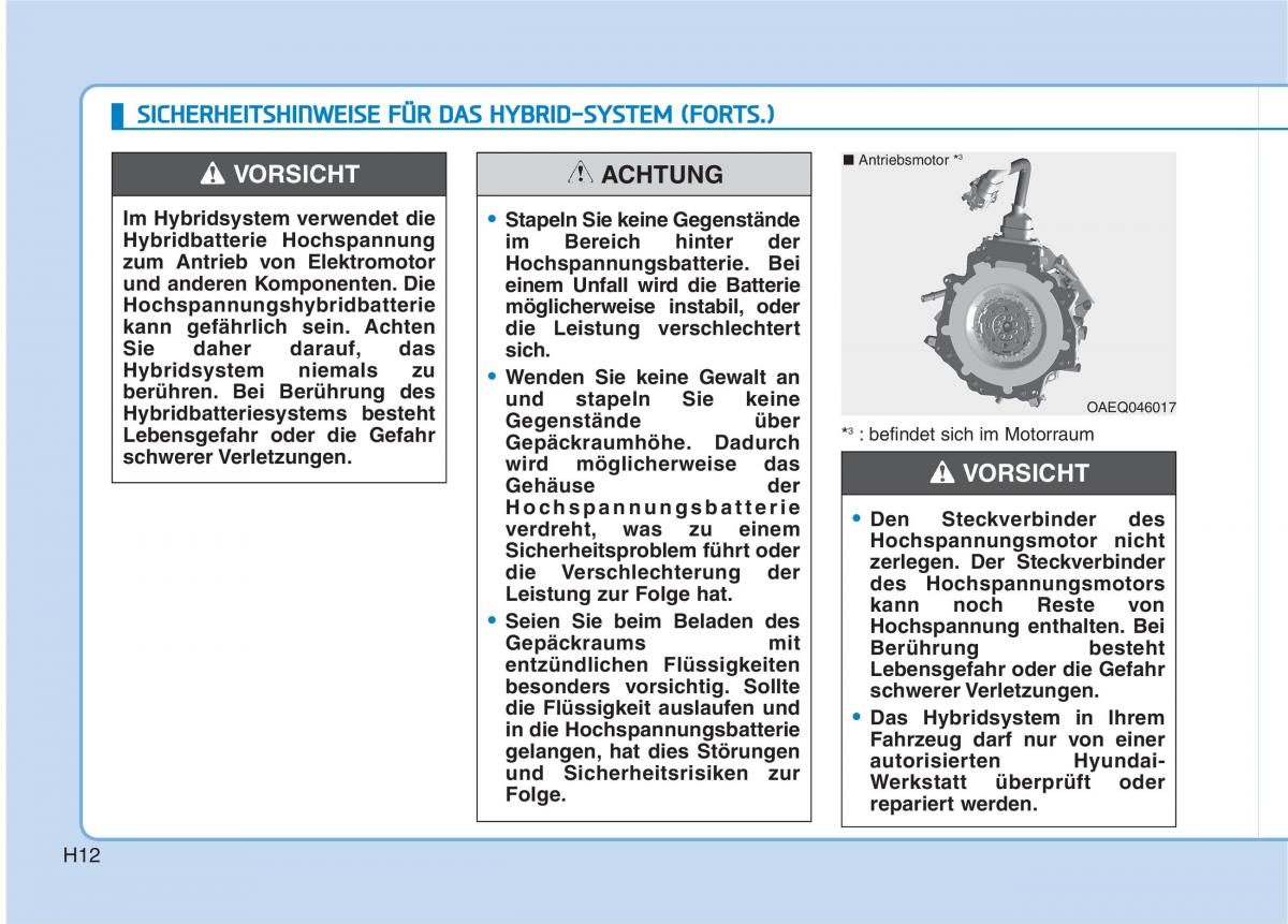 Hyundai Ioniq Hybrid Handbuch / page 23