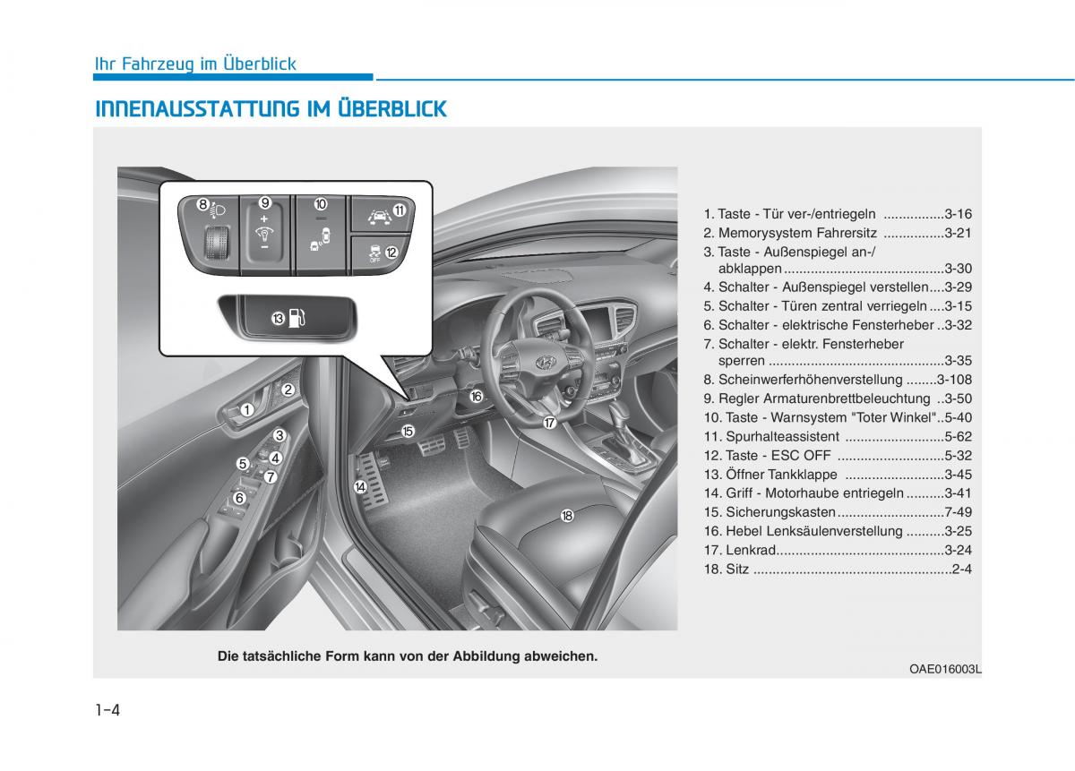 Hyundai Ioniq Hybrid Handbuch / page 34