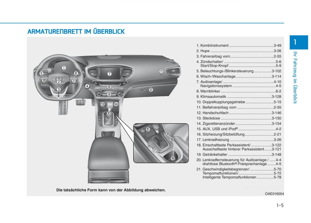 Hyundai Ioniq Hybrid Handbuch / page 35