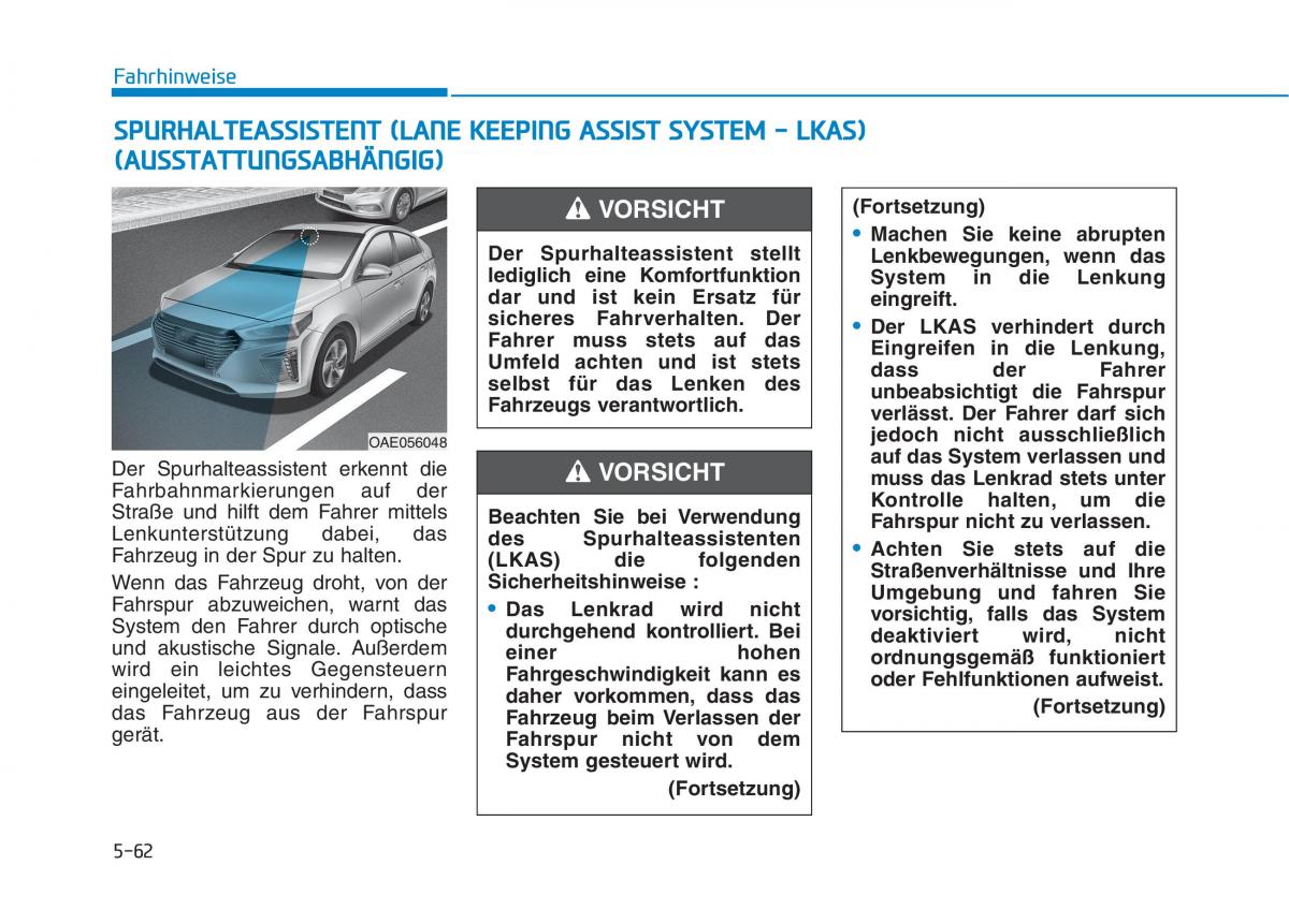 Hyundai Ioniq Hybrid Handbuch / page 377