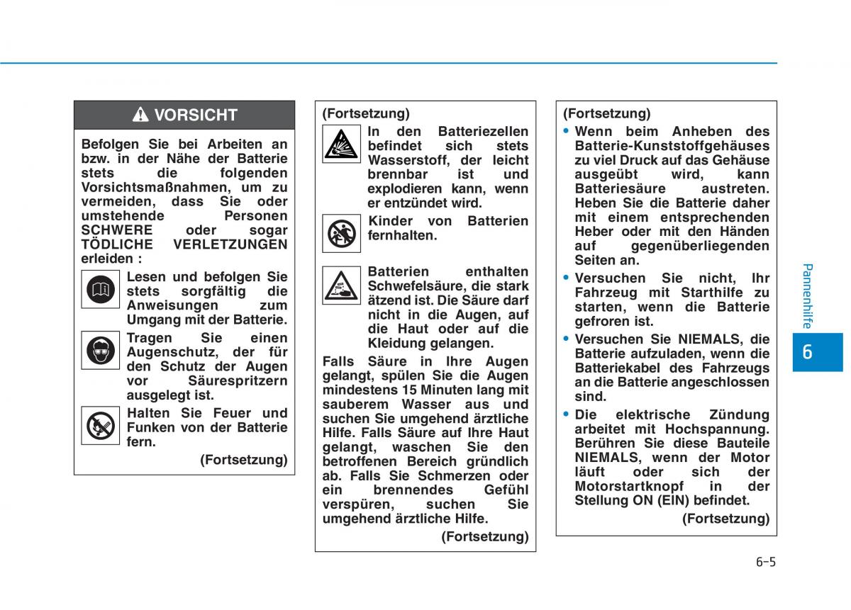 Hyundai Ioniq Hybrid Handbuch / page 426