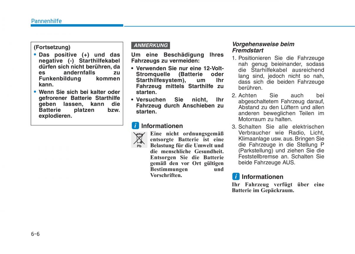 Hyundai Ioniq Hybrid Handbuch / page 427