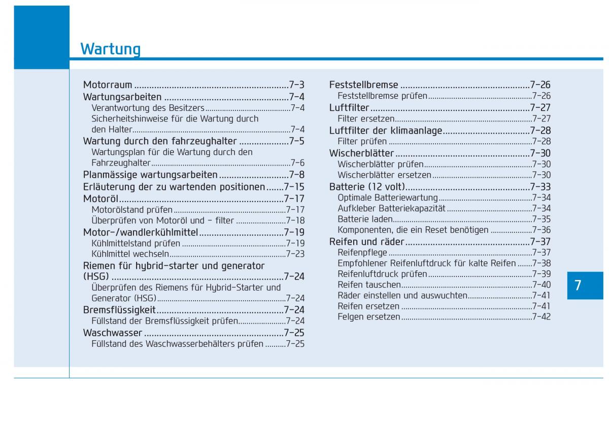 Hyundai Ioniq Hybrid Handbuch / page 462