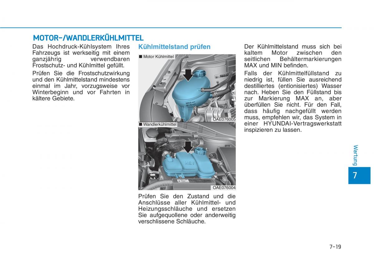 Hyundai Ioniq Hybrid Handbuch / page 480