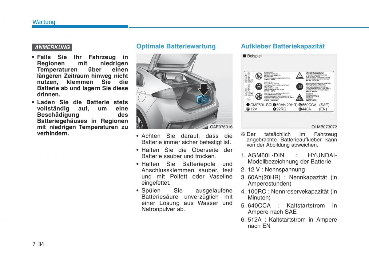 Hyundai Ioniq Hybrid Handbuch / page 495