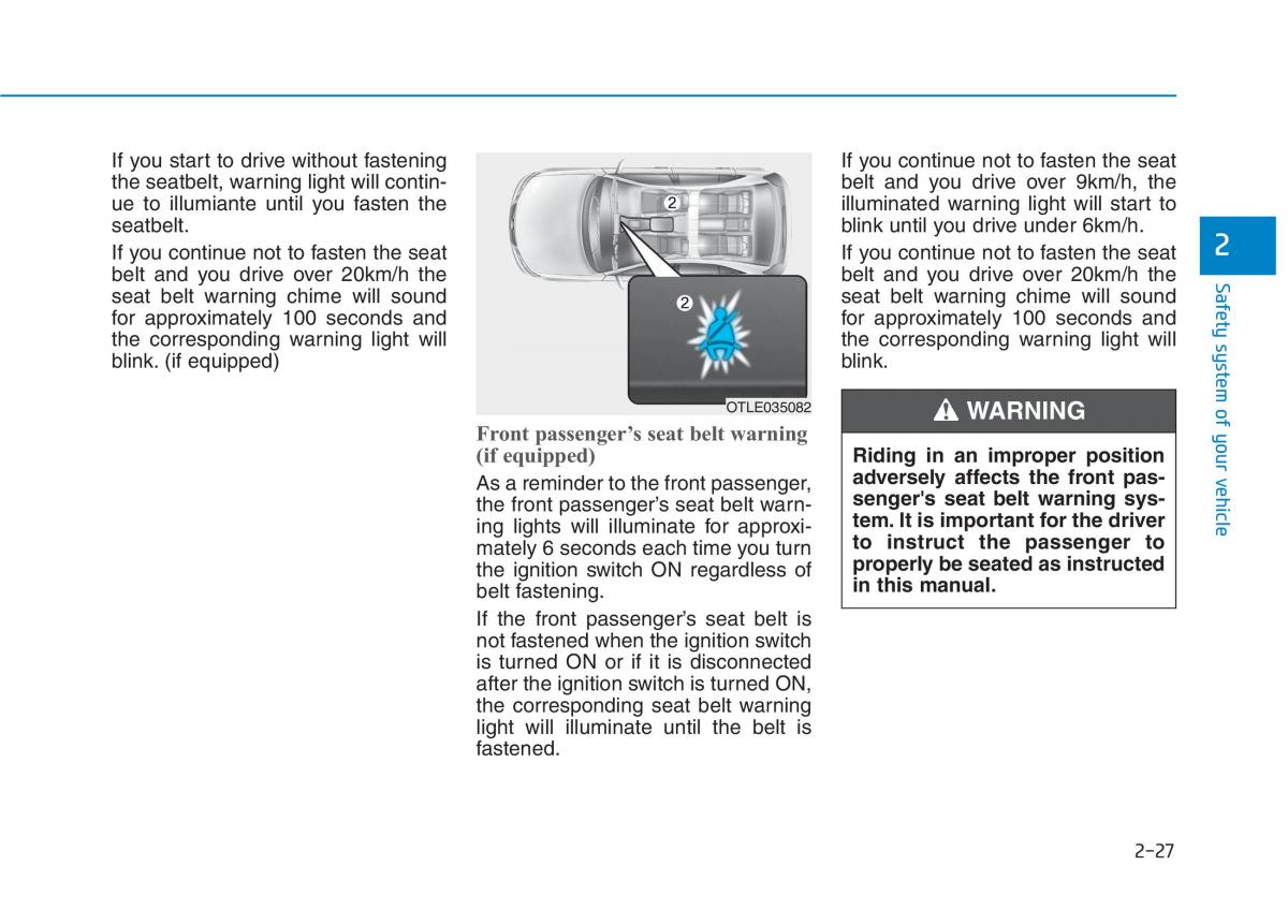 Hyundai Ioniq Hybrid owners manual / page 57