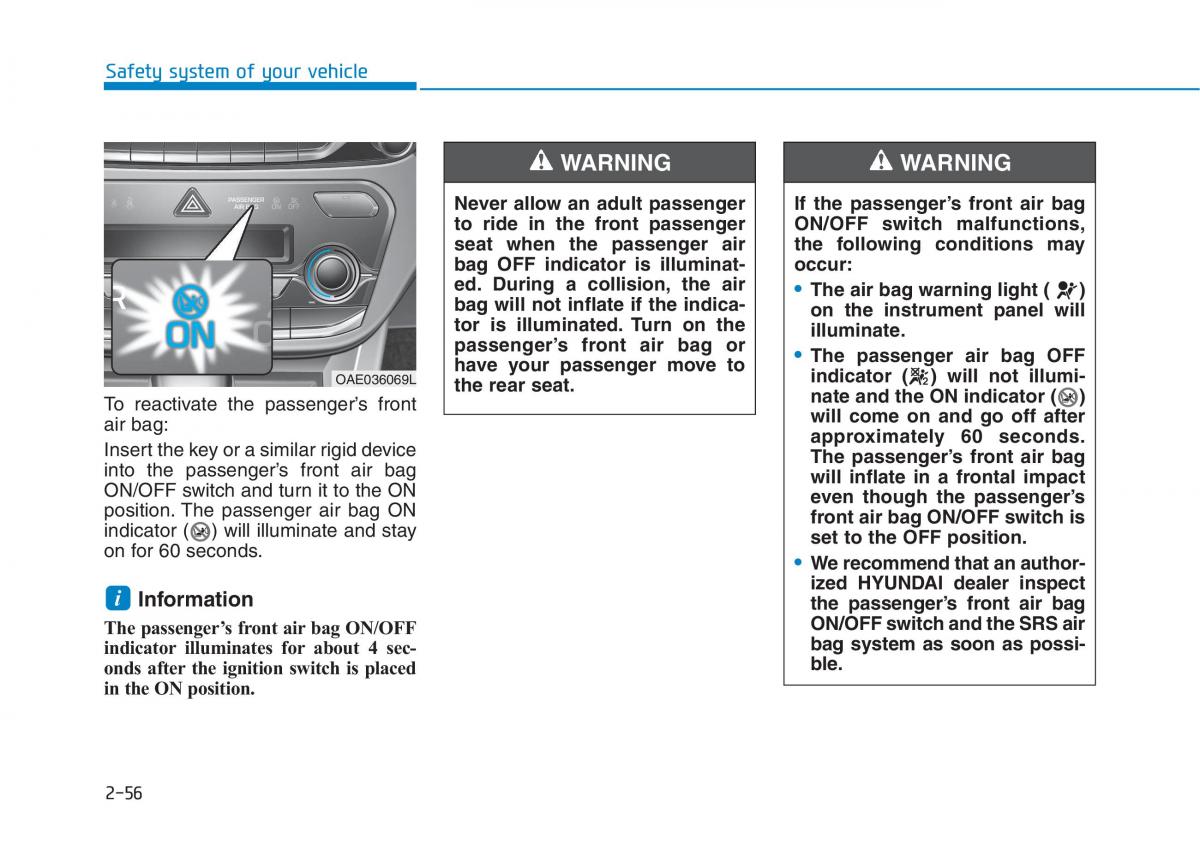 Hyundai Ioniq Hybrid owners manual / page 86