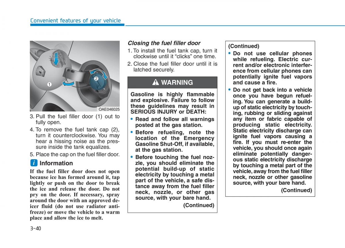 Hyundai Ioniq Hybrid owners manual / page 142