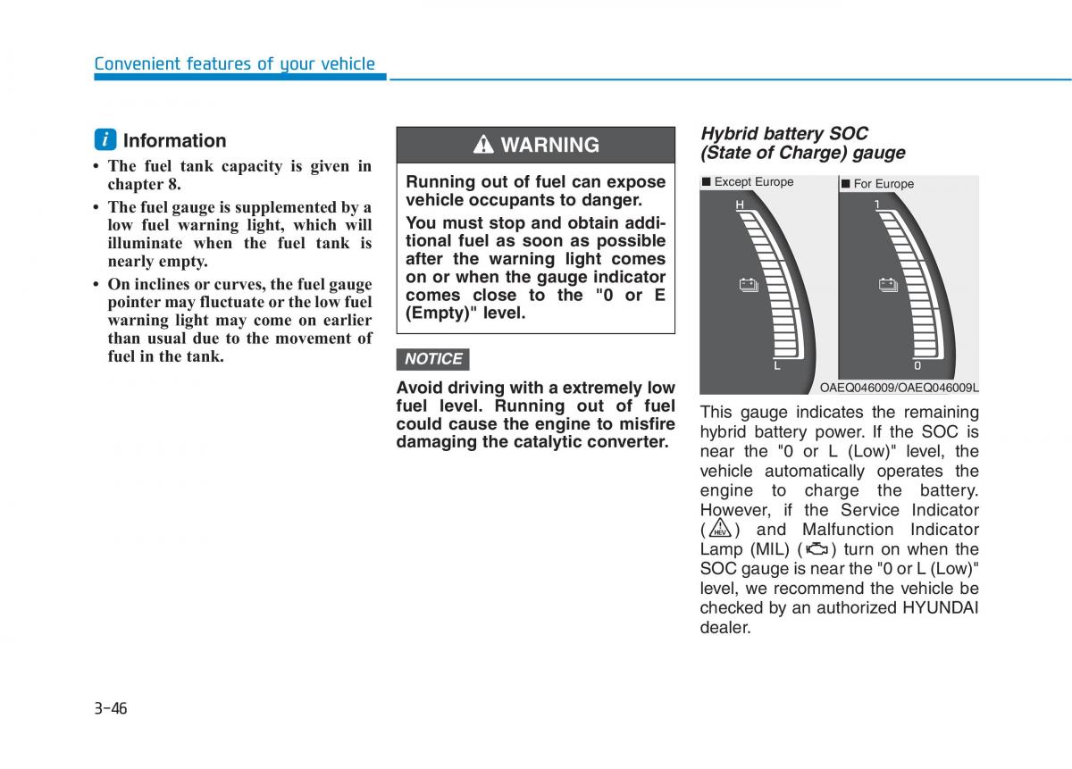 Hyundai Ioniq Hybrid owners manual / page 148