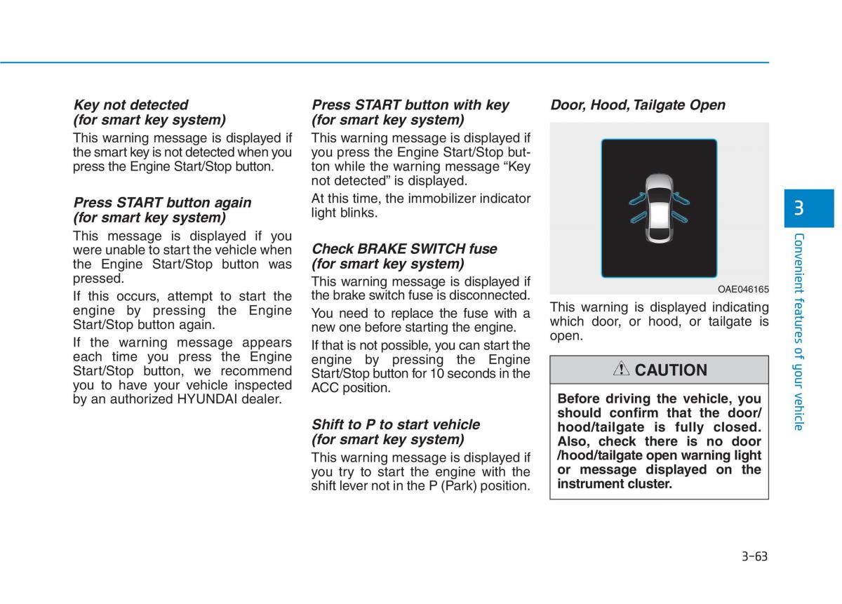 Hyundai Ioniq Hybrid owners manual / page 165