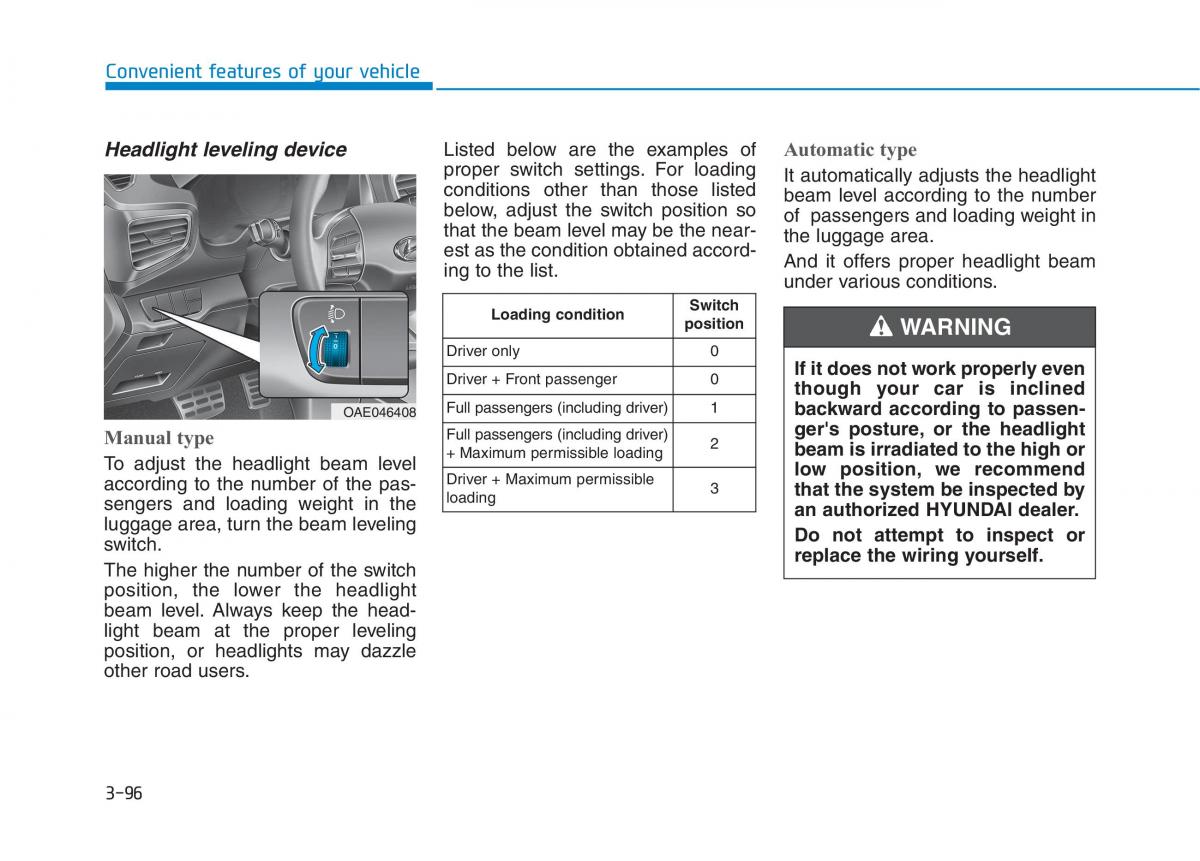 Hyundai Ioniq Hybrid owners manual / page 198