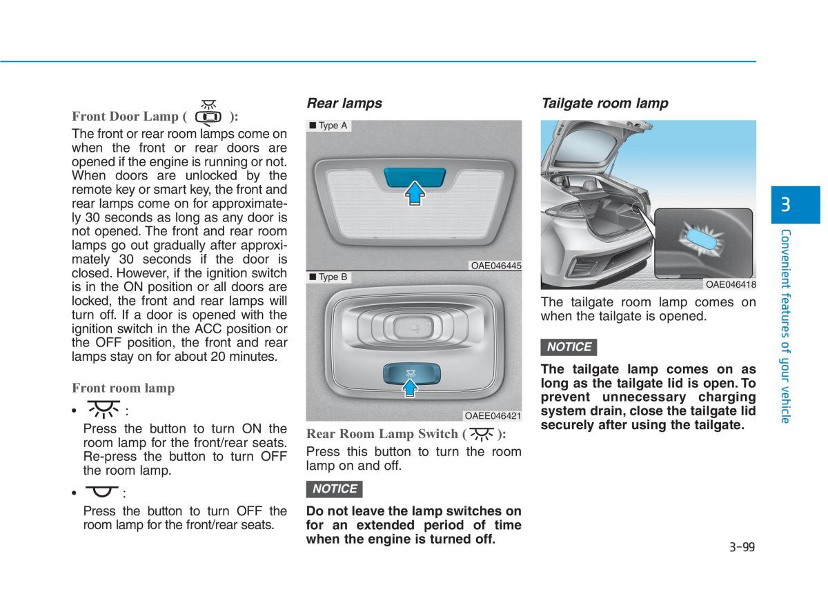 Hyundai Ioniq Hybrid owners manual / page 201