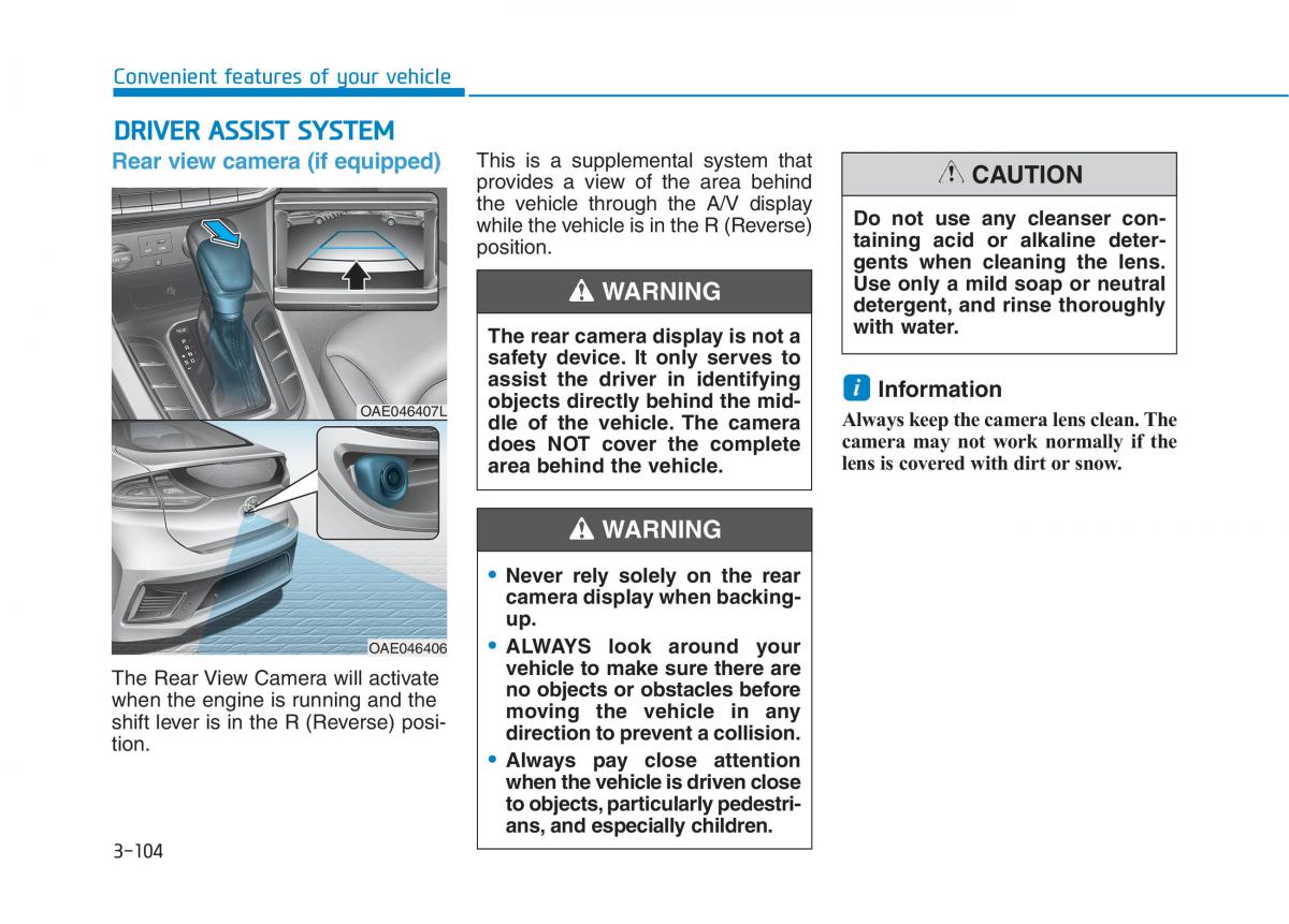 Hyundai Ioniq Hybrid owners manual / page 206