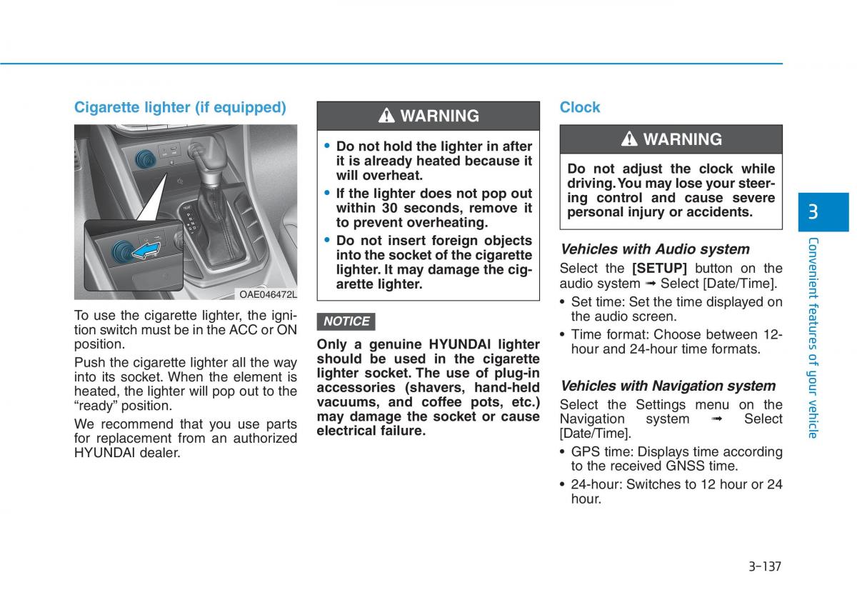 Hyundai Ioniq Hybrid owners manual / page 239