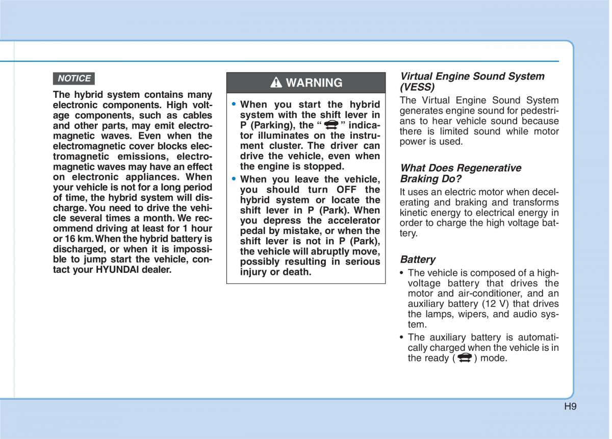 Hyundai Ioniq Hybrid owners manual / page 24