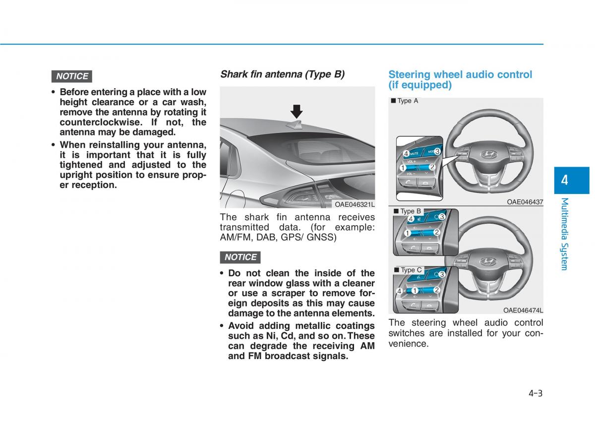 Hyundai Ioniq Hybrid owners manual / page 244