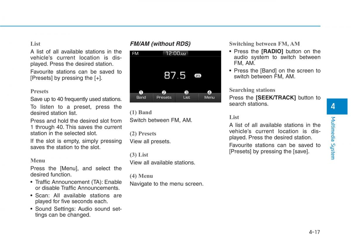 Hyundai Ioniq Hybrid owners manual / page 258