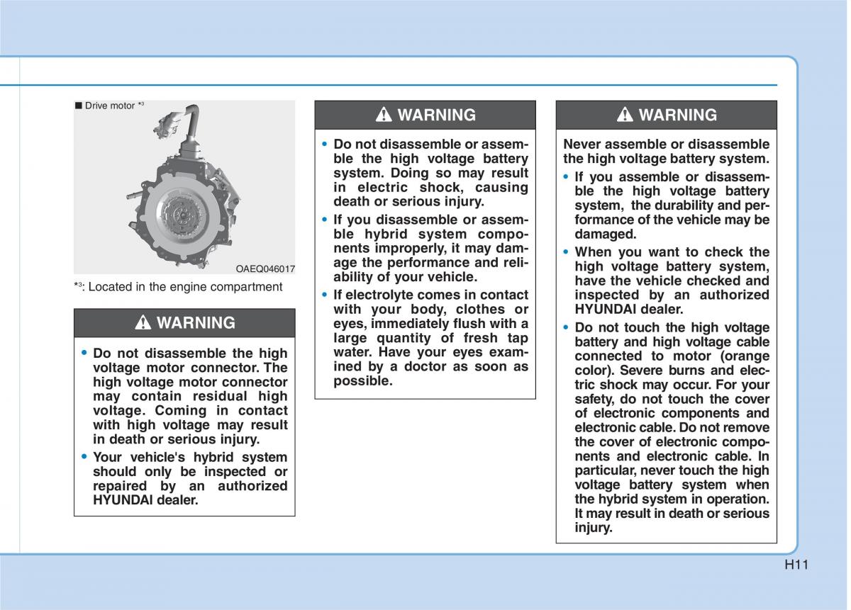 Hyundai Ioniq Hybrid owners manual / page 26