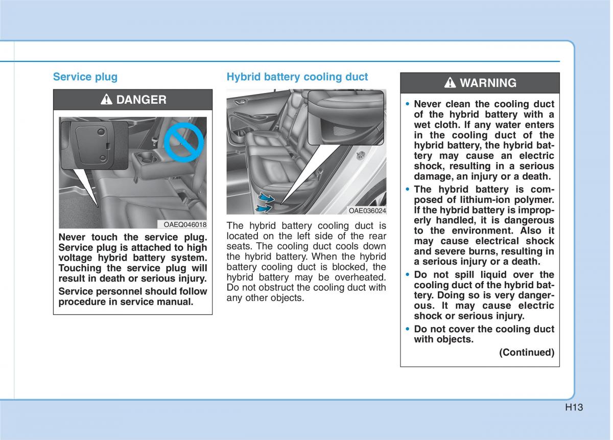 Hyundai Ioniq Hybrid owners manual / page 28