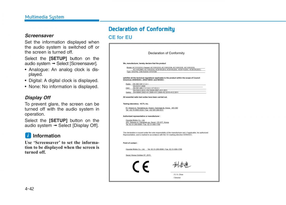 Hyundai Ioniq Hybrid owners manual / page 283