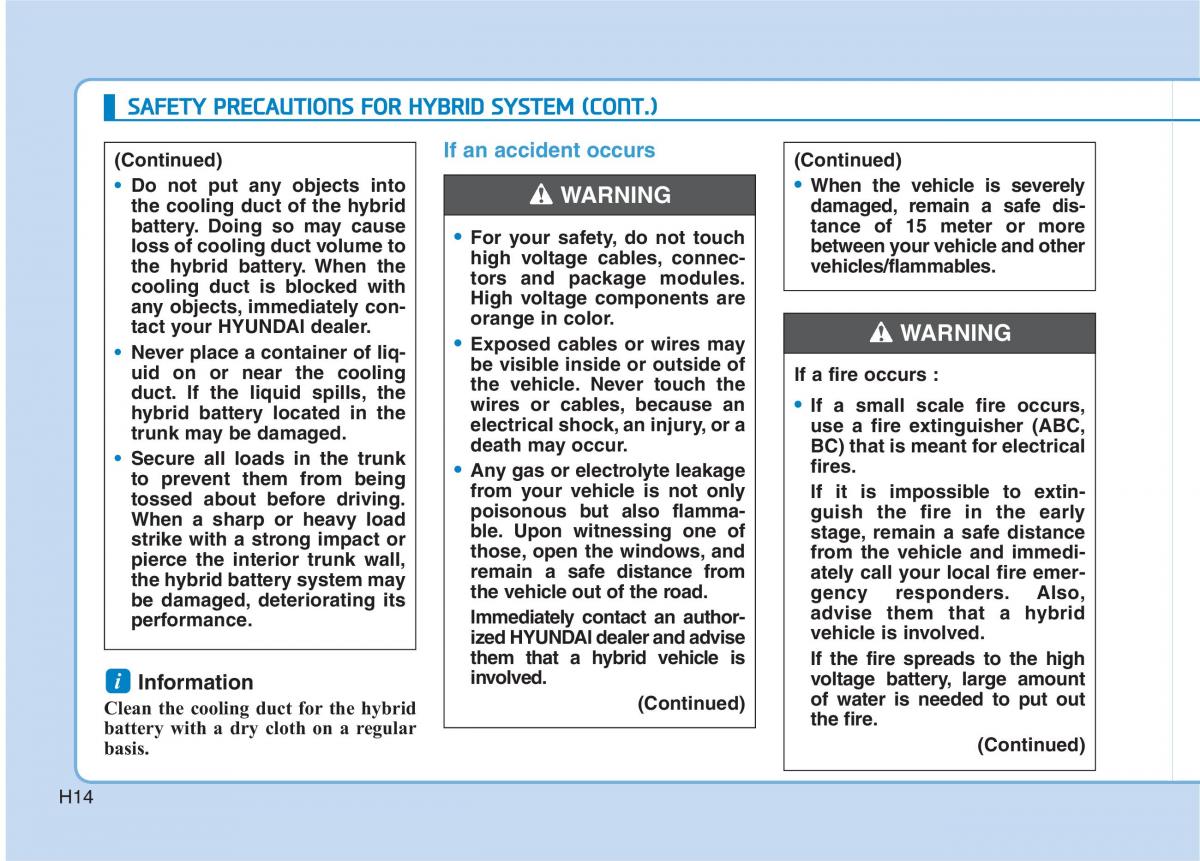 Hyundai Ioniq Hybrid owners manual / page 29