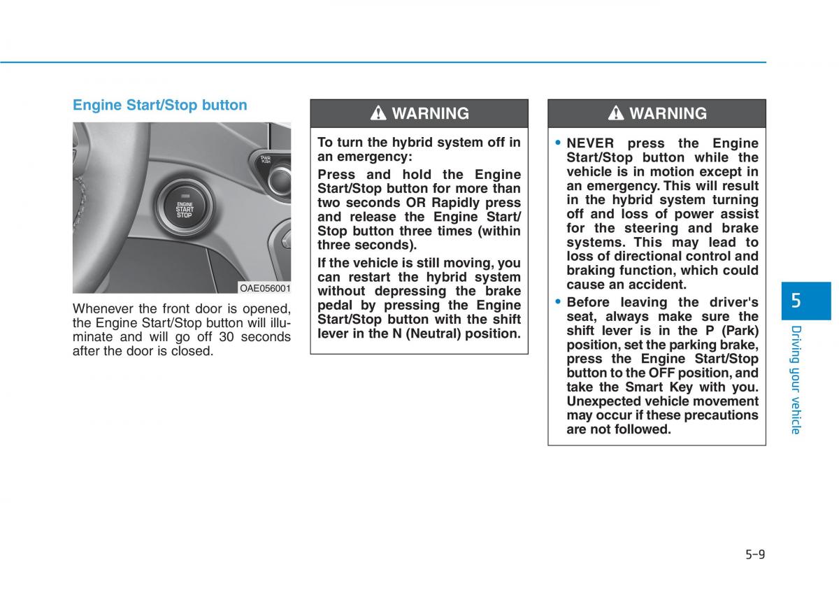 Hyundai Ioniq Hybrid owners manual / page 293