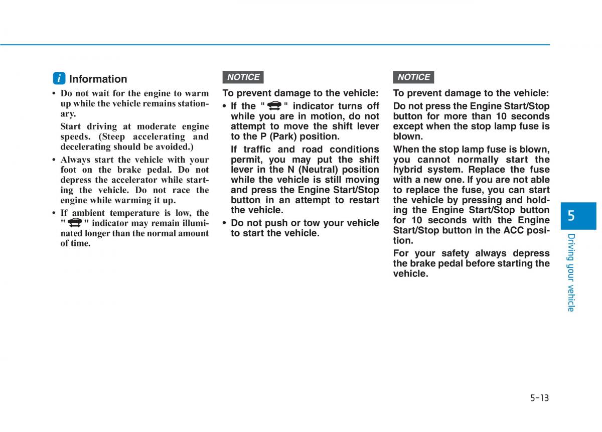 Hyundai Ioniq Hybrid owners manual / page 297