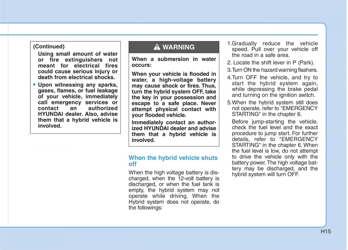 Hyundai Ioniq Hybrid owners manual / page 30