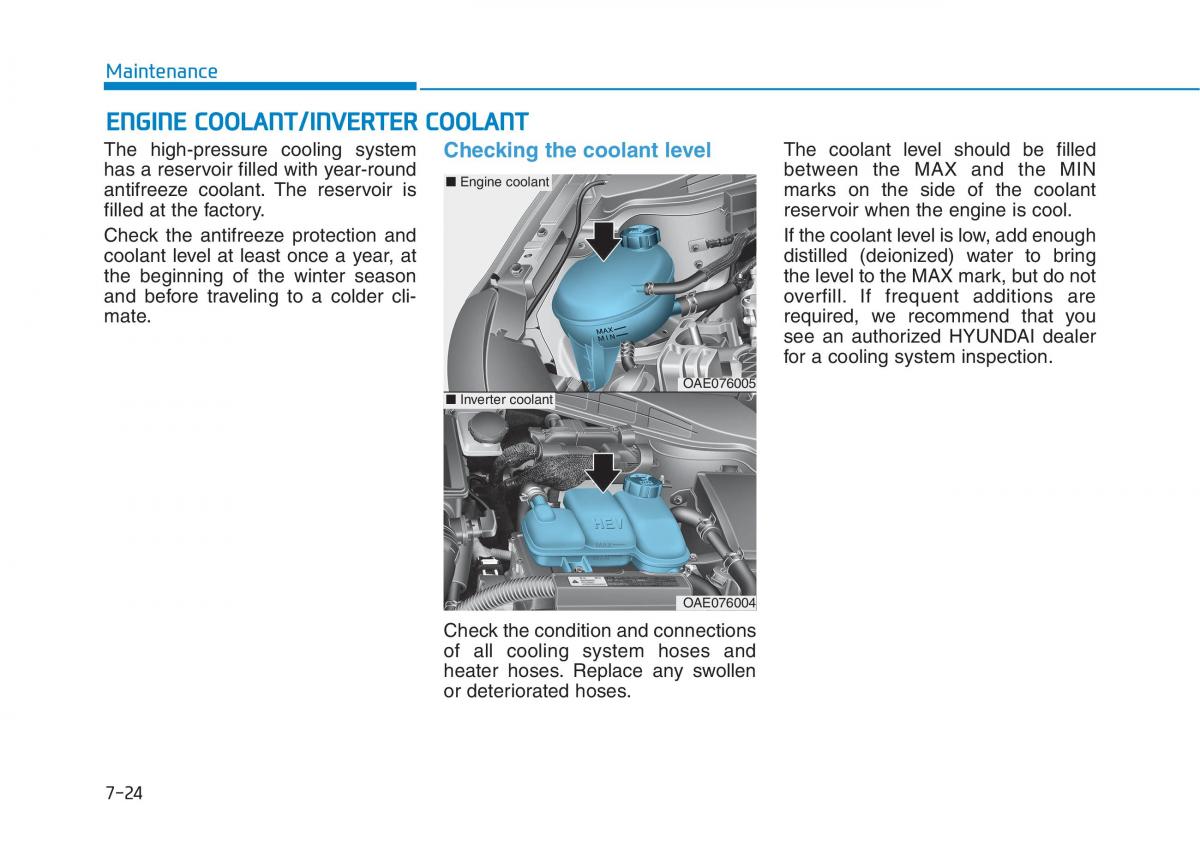 Hyundai Ioniq Hybrid owners manual / page 445