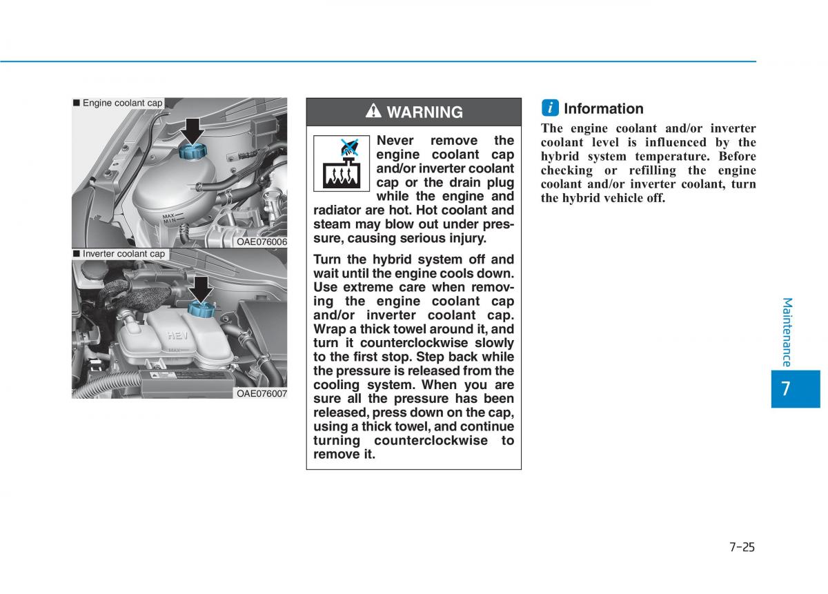 Hyundai Ioniq Hybrid owners manual / page 446