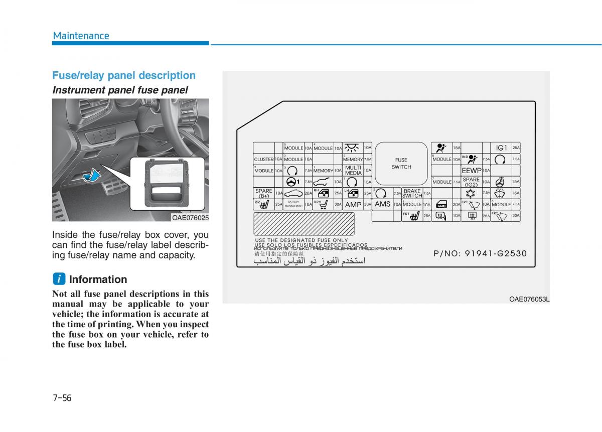 Hyundai Ioniq Hybrid owners manual / page 477