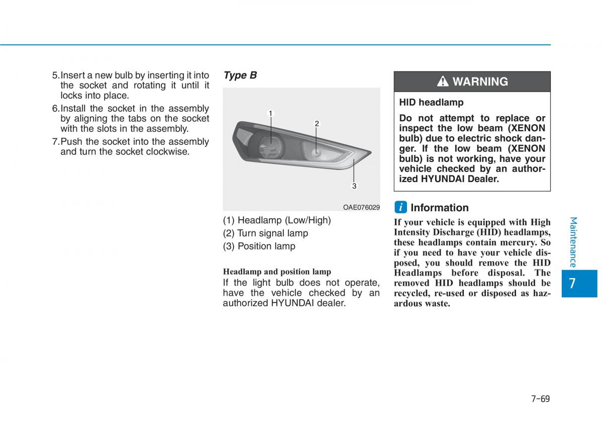 Hyundai Ioniq Hybrid owners manual / page 490