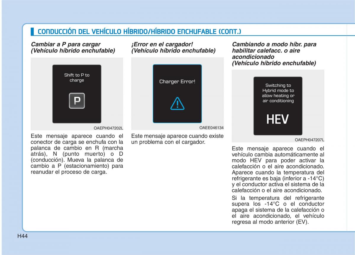 Hyundai Ioniq Hybrid manual del propietario / page 55